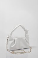 کیف دستی مینی زنجیره ای سفید و کیف شانه-thumb