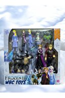 Snow Land Frozen 2 مدل گوزن السا آنا Olaf Christof Ficre Figure Toy مجموعه 9 قطعه-thumb