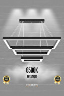 Hermano (مشکی، نور سفید) چراغ آویز LED مدرن لوستر LED، اتاق نشیمن، آشپزخانه، اتاق نشیمن-thumb