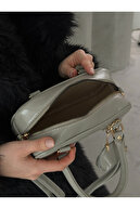 کیسه دست و شانه زنان سبز رنگ بانی با هدیه جذاب-thumb