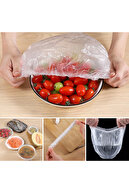 100 تکه قابلمه الاستیک و کاپوت بشقاب کشش قابل انعطاف برای حفظ طراوت-thumb