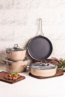 آشپزخانه انبه با شکوه کریستال 7 قطعه ظروف پخت-thumb