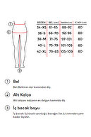 جین زنانه رنگ Doris T6-2S5-3 راسته با طرح 100% پنبه جین جین با سنگ های براق در قسمت جلو-thumb