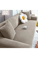 پوشش صندلی روکش مبل با لاستیکی ، سه روتختی مبل مبل سه نفره-thumb