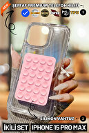 Transparent Case & Light Pink Suction Cup