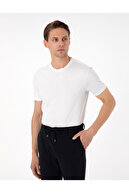 نخی 100 ٪ پنبه ای باریک و باریک تیشت تیشرت اساسی 50306980-VR019-thumb