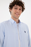 پیراهن پایه آستین بلند آبی روشن مردانه 50296777-VR003-thumb