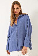 زن کم شانه O Orsaیز Basic Bürümcük پیراهن 60392 60271069-thumb