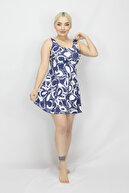 Navy Blue Round Pattern