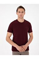 کلارت قرمز 100% پنبه اسلیم فیت یقه گرد پایه تیشرت 50306980-VR014-thumb