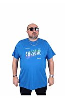 اندازه بزرگ مرد قله صفر t -shirt عالی 25164 SAKS-thumb