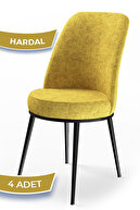 Chair Mustard Legs Black