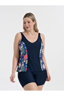 navy blue flower pattern