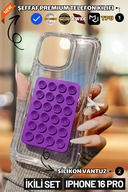 Transparent Case & Purple Suction Cup
