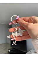 پاریس Keychain با جذابیت پروانه-thumb