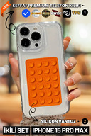 Transparent Case and Orange Suction Cup