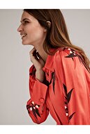 Marks & Spencer Çiçek Desenli Saten Midi Elbise