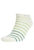 Defacto Kadın Beyaz Desenli 3'Lü Patik Çorap V9715AZ21HS