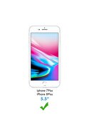 POWELL Iphone 7 Plus 8 Plus Mat Hayalet Gizli Tam Kaplayan Kırılmaz Seramik Görünmez Ekran Koruyucu Beyaz