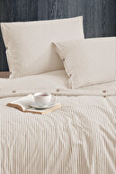 دکمه اندازه گردان پنبه Ranforce مجموعه کتانی راه راه-thumb