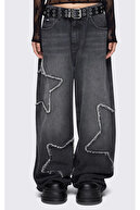 شلوار جین جیبی کیسه ای بازیافتی Y2K-thumb