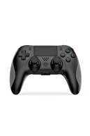 کنترلر بازی بی سیم Ps4 جوی استیک بلوتوث Ps4 PC سازگار با لرزش دوگانه طراحی ارگونومیک-thumb