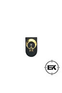 Black, Matte Gold
