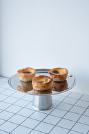 23 سانتی متر سرو میوه دسر / بشقاب ارائه با پایه های فلزی-thumb