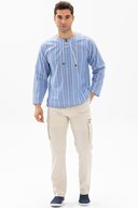 Blue White Striped