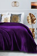 پتو دولوکس ولسافت بنفش 200x220 سانتی متر-thumb