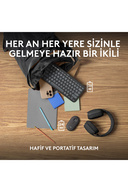 مجموعه کیبورد و ماوس ترکی بی‌سیم بی‌صدا چند دستگاهی Pebble Combo، مشکی 920-012245-thumb