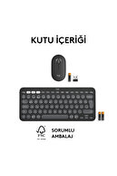 مجموعه کیبورد و ماوس ترکی بی‌سیم بی‌صدا چند دستگاهی Pebble Combo، مشکی 920-012245-thumb