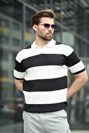 یقه سیاه چوگان دستمال مردانه t -shirt e7411-thumb