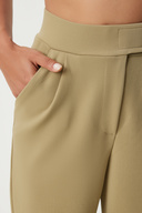 شلوار راحت Palazzo با کمربند Velcro LRV KHAKI LRV0003-thumb
