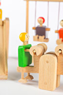 مجموعه پارک اسباب بازی چوبی - اسباب بازی چوبی طبیعی آموزشی سازگار با مونتسوری-thumb