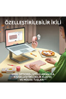 مجموعه کیبورد و ماوس ترکی بی‌سیم بی‌صدا چند دستگاهی Pebble Combo، مشکی 920-012245-thumb