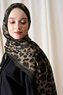 شال الگوی پلنگ تاریخی - قهوه تلخ-thumb