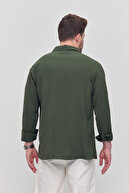 پیراهن تابستانی مردانه پیراهن گشاد خاکی Aerobin-thumb