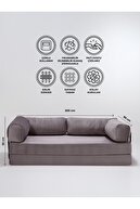 کاناپه تخت خواب شوی بلند 90x200 Legoom، آرامش، صندلی فعالیت، خاکستری 90x200-thumb