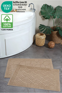 Brown Stone and Line Pattern 2-Piece Set
