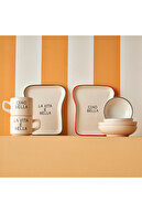 خط Seramik 8 قطعه 2 نفره مجموعه صبحانه نان تست-thumb