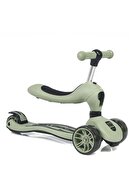 اسکوتر کودک نشسته هوشمند 3 چرخ LED LED SCOOTER تنظیم ارتفاع اسکوتر 1-5 سن نظامی سبز-thumb