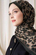 شال الگوی پلنگ تاریخی - قهوه تلخ-thumb