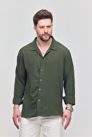 پیراهن تابستانی مردانه پیراهن گشاد خاکی Aerobin-thumb