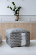 Gray Herringbone - Medium