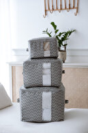 Gray Herringbone - Set