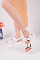 White Skin Gold Buckle