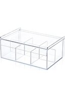 جعبه چای 6 محفظه نگهداری چای گیاهی با درب هدیه کوزا-thumb