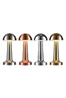 چراغ رومیزی ال ای دی لیسبون شارژی 3 رنگ آباژور روشن مسی-thumb