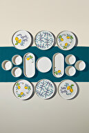 سرویس صبحانه سرامیکی 15 تکه لیمو ترش 6 نفره-thumb